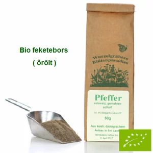 Bors fekete őrölt Bio 50 g Wurdies