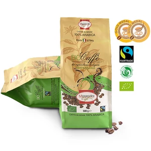 Bio prémium 100 % Arabica szemes kávé,  500 g Morandini caffe, Fairtrade