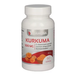 Kurkuma tabletta 500 mg 60 db Damona