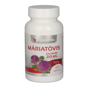 Máriatövis Szilimarin tabletta 210 mg 60 db Damona