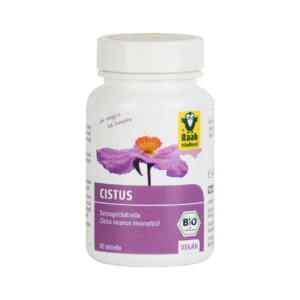 Cistus-Bodorrózsa kivonat szopogatótabletta Bio, 90 db 472 mg,  Raab Vitalfood
