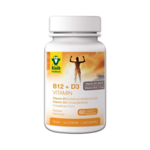 B12+D3-Vitamin szopogató tabletta 60 db Raab Vitalfood