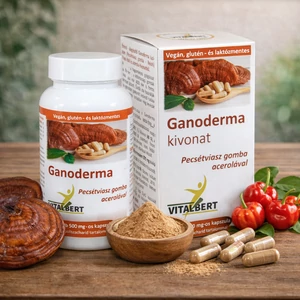 Ganoderma lucidum-Reishi gyógygomba kivonat kapszula 60 db, 500 mg Vitalbert