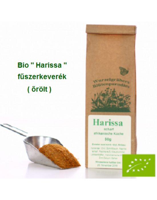 "Harissa" fűszerkeverék Bio 50 g Wurdies