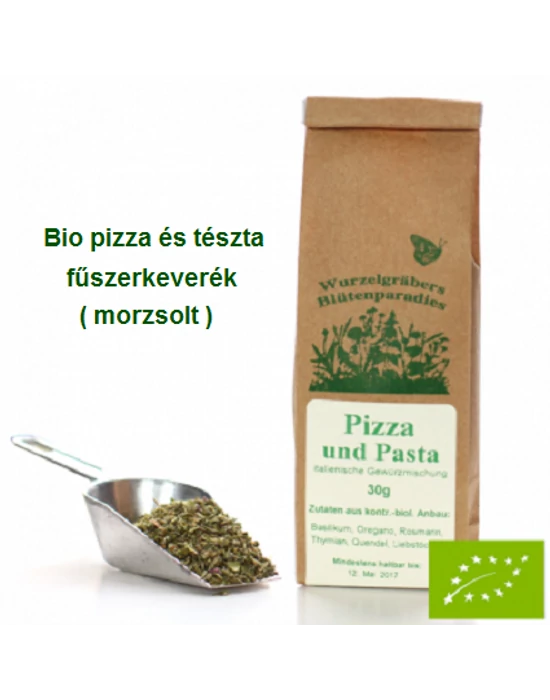 Pizza és tészta fűszerkeverék, Bio 30 g Wurdies