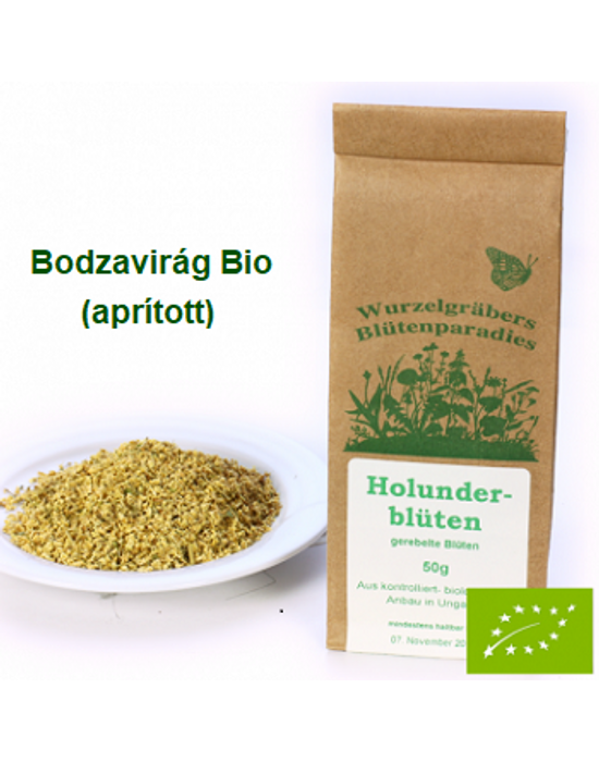 Bodzavirág aprított Bio 50 g Wurdies