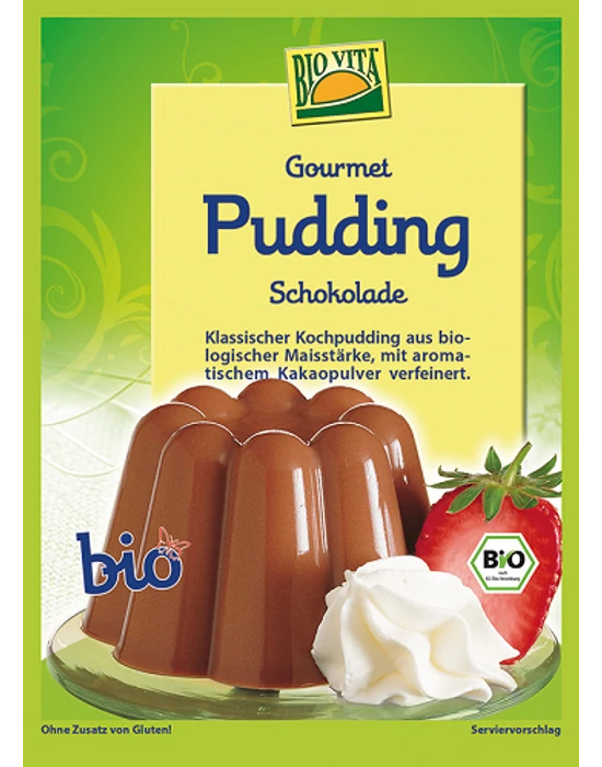 Gourmet bio csokoládé puding 45 g Biovita Naturkost