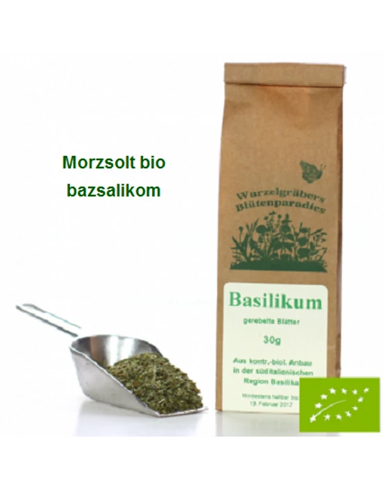 Bazsalikom morzsolt, Bio 30 g Wurdies