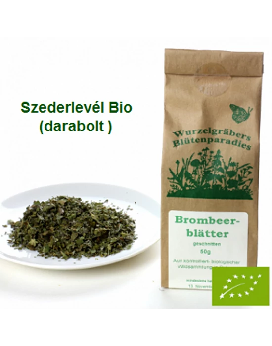 Szederlevél Bio darabolt 50 g Wurdies