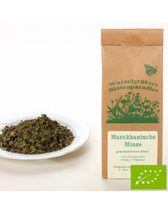 Marokkói menta szeletelt Bio 40 g Wurdies