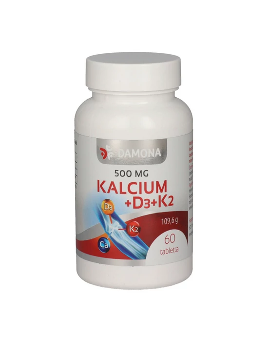 Kalcium + D3 + K2 tabletta 60 db Damona