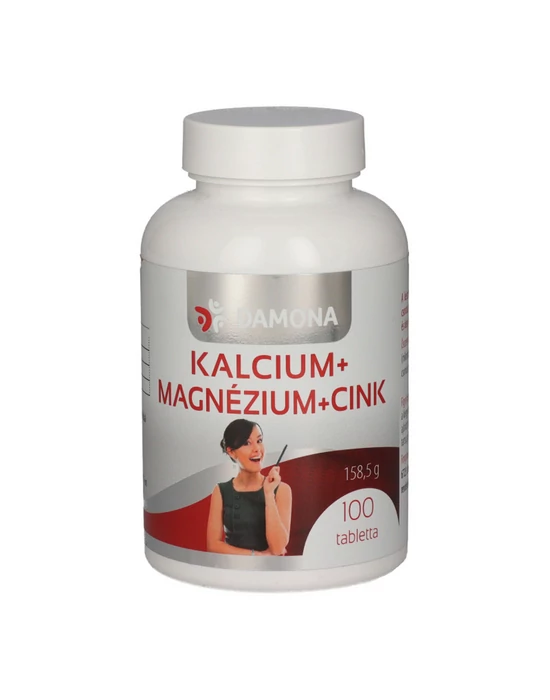 Kalcium + Magnézium + Cink tabletta 100 db Damona
