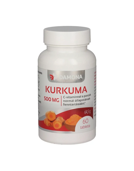 Kurkuma tabletta 500 mg 60 db Damona
