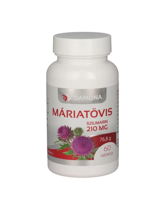 Máriatövis Szilimarin tabletta 210 mg 60 db Damona