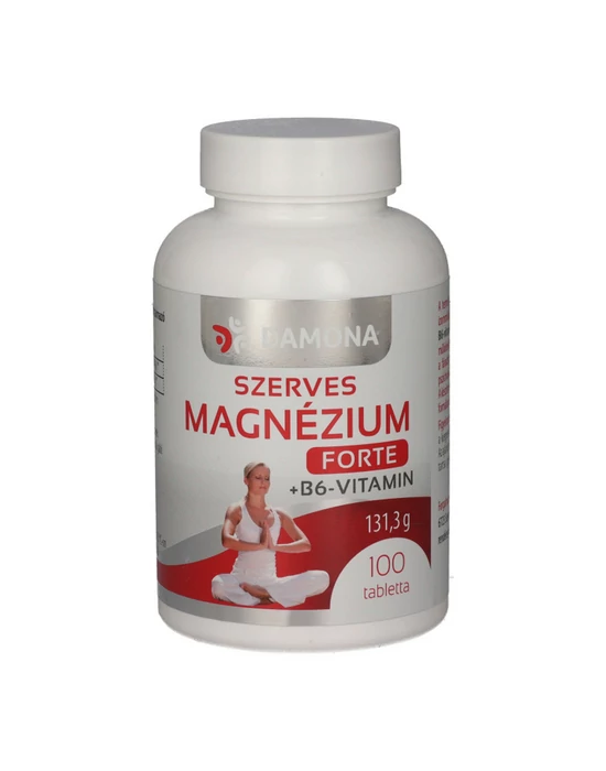 Magnézium Forte + B6-vitamin tabeltta 100 db Damona
