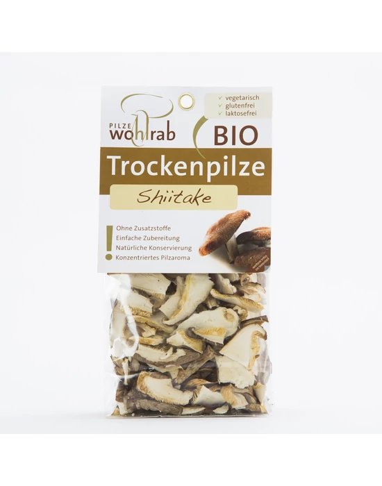 BIO Shiitake gomba szárított 20g Pilze Wohlrab