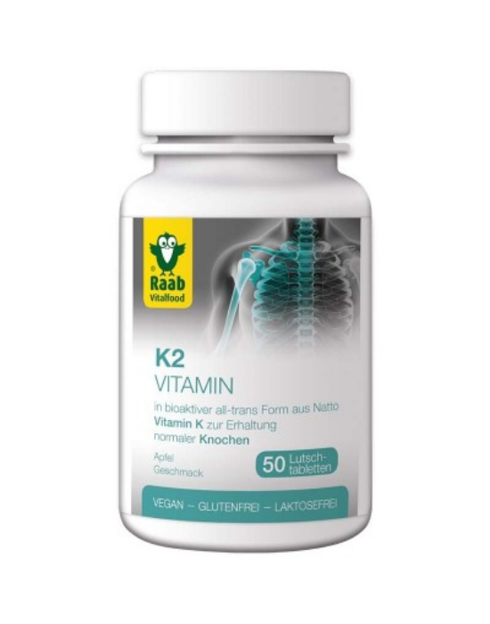 K2-Vitamin szopogató tabletta 50 db Raab Vitalfood