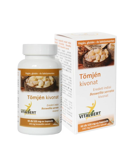 Tömjén kivonat (Boswellia serrata) kapszula 60 db 520 mg Vitalbert (1 havi adag)