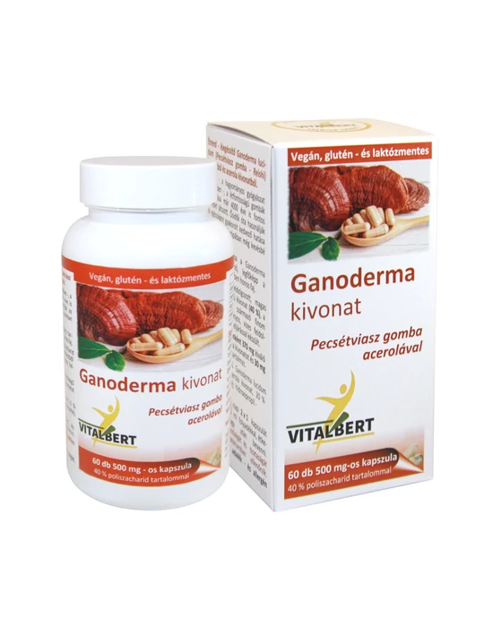 Ganoderma lucidum-Reishi gyógygomba kivonat kapszula 60 db, 500 mg Vitalbert