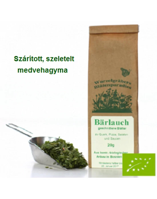 Medvehagyma szeletelt, Bio 20 g Wurdies